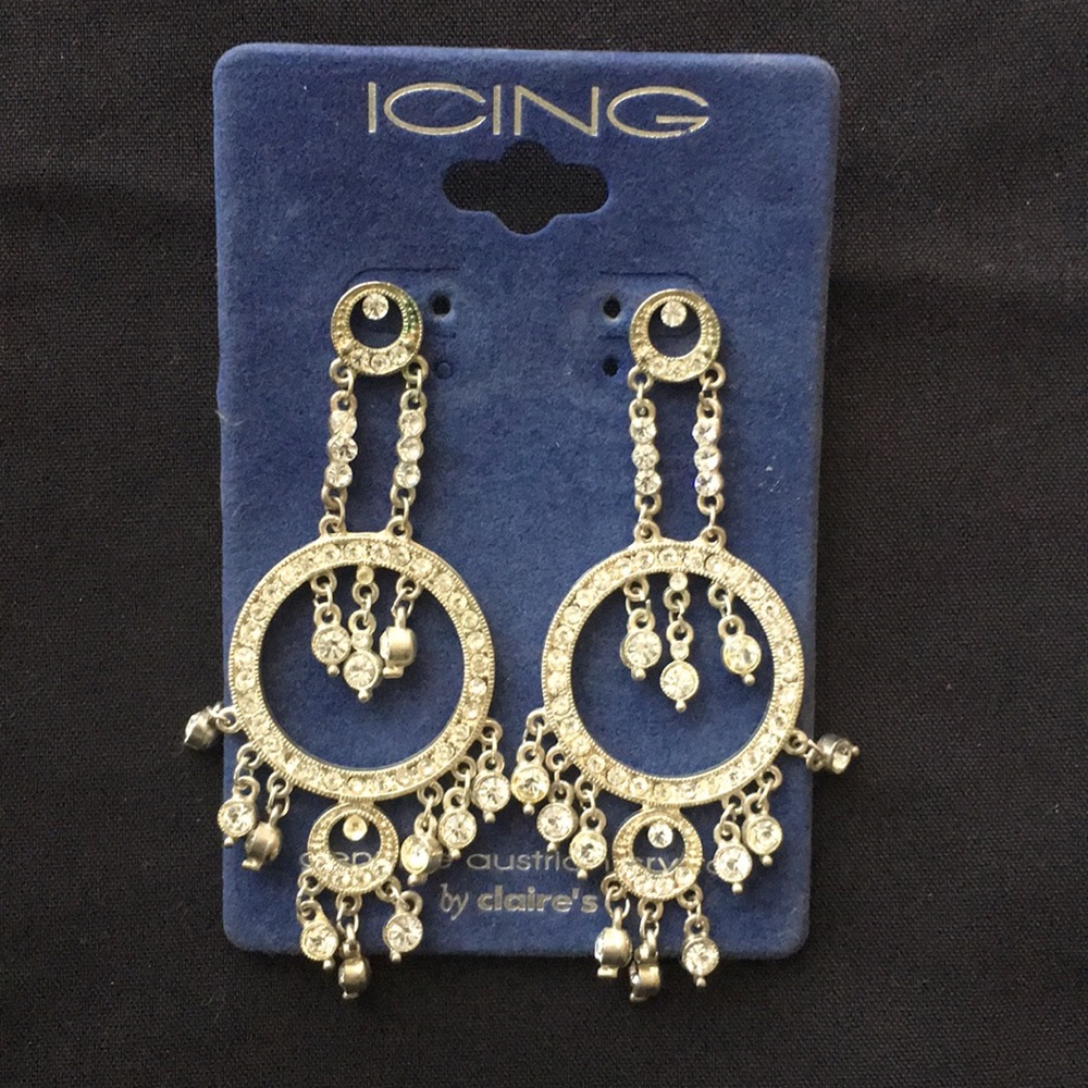 Genuine Austrian Crystals Chandelier Earrings